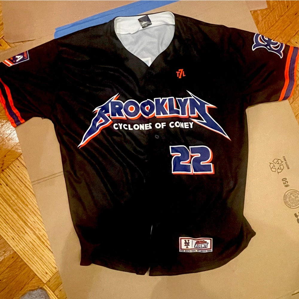 Brooklyn Cyclone “7 Line Army” Giveaway Jersey